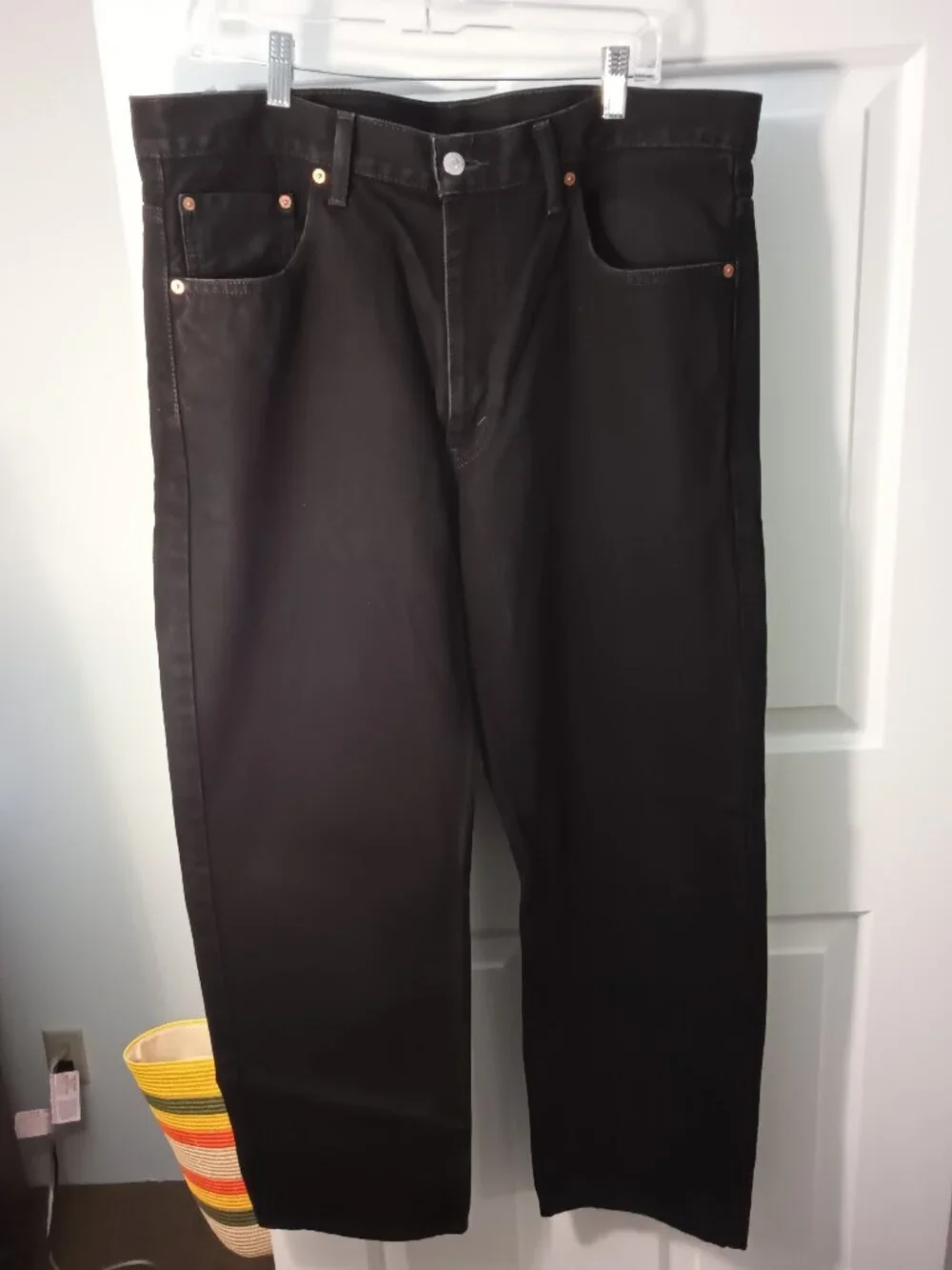 Mens Levi's Black Relaxed Jeans